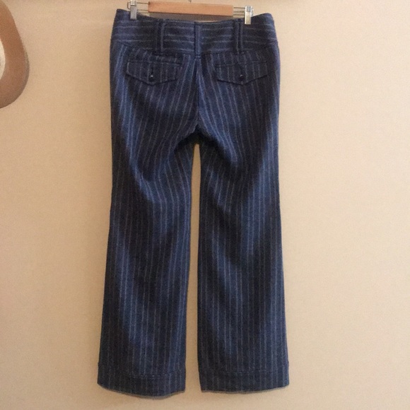 Vintage Free People Blue Twill Flare leg Pants - Picture 2 of 13